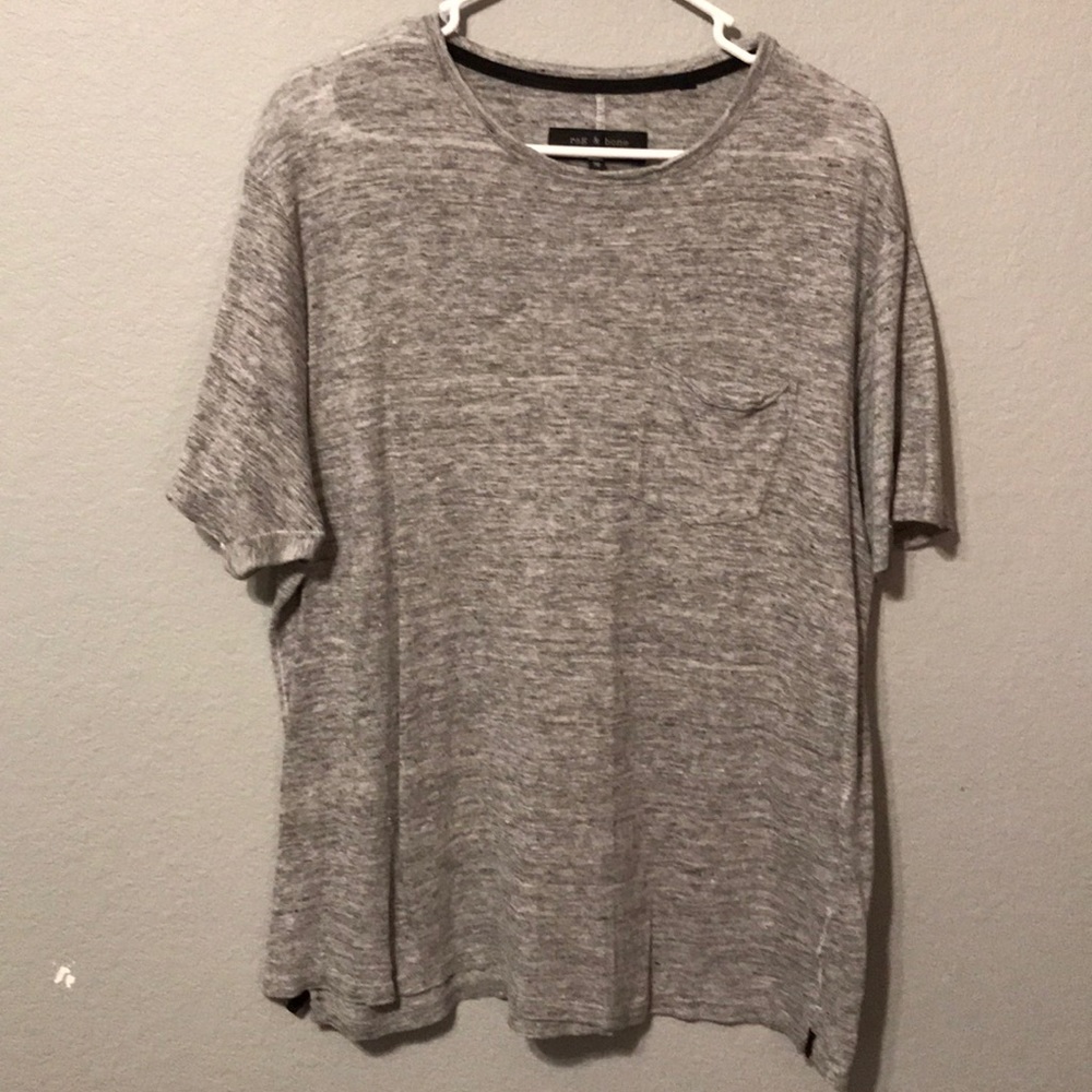 Rag & Bone Grey T-shirt Flax